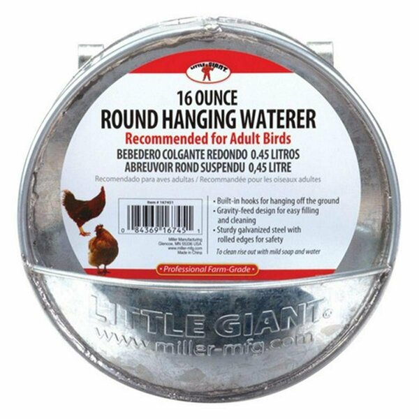 Pamperedpets 167451 Galvanized Round Hanging Feeder PA3499